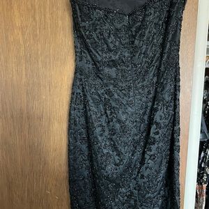 Black sequenced dress